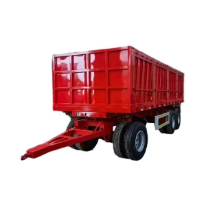 Custom Loading 40-100 Ton Side Wall Draw Bar Full Trailer Cargo Trailers 2/3/4 Axles Draw Bar Full Trailers