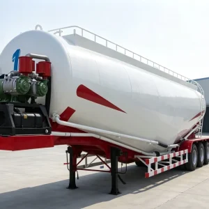 Custom Logo Bulk Cement Tank Semi Trailer Powder Transport Trailer