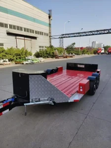 Custom Luxury Racing Car Trailer Horizontal Lift Design Anti Corrosion Thick Steel Plate Auto Transport Trailer
