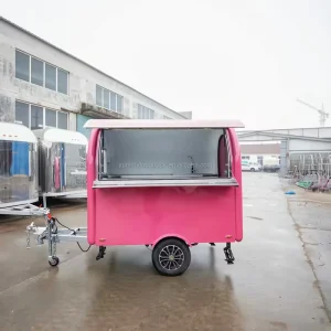 Custom Mobile Food Trailer with Full Kitchen Food Truck for Christmas Market and Festival Catering Business