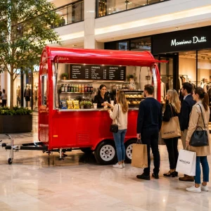 Custom Mobile Street Vending Trailer Galvanized Sheet Construction Vintage Classic Style for Snack Food Ice Cream Outdoor Use
