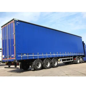 Custom Panama Weave PVC Tarpaulin Fabric Truck Trailer Side Curtain Vinyl Trailer Tarp 40ft with Parts