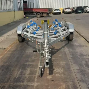 Customizable 19 ft Single Axle Hot-Dip Galvanized Boat Trailer with 1000kg Max Payload Factory Direct From China