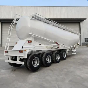 Customizable 2 3 4 Axle Powder Bulk Cement Tank Trailer 40 50 Cbm Dry Fly Ash Cement Trailer Tanker Semi Truck Trailer