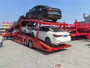 Customizable 2 Axle Double Deck Auto Car Carrier Truck Trailer