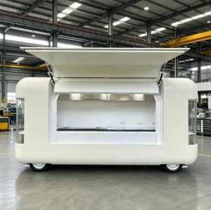 Customizable Aluminum Food Trailer Dual Tandem Axle for Beer Fast Food Outdoor Use Rust Resistant Easy Clean DOT CE
