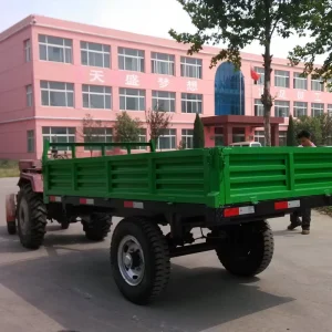 Customizable Double Axle Trailer 2 Axle Utility Trailer for Heavy Load Farm and Cargo Transport OEM Manufacturer