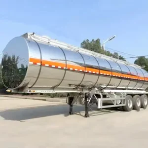 Customizable Heavy Duty Aluminum Alloy Dump Tank Semi Trailer Commercial Truck Fuel Tank Liquid Level Indicator 60 Tons Payload