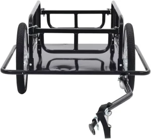 Customizable Heavy Duty Metal Folding Trailer Easy to Move Argo Storage Vehicle for Industrial Hotel Service Bicycle Trailer OEM