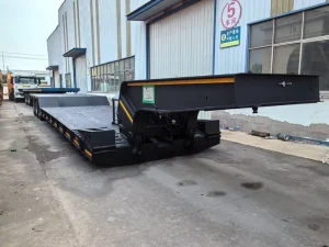 Customizable Low Bed Semi Trailer for Machinery Transport