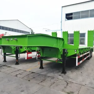 Customizable Lowbed Cargo Semi Gooseneck Trailer Heavy Duty