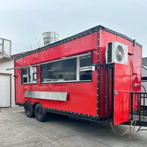 Customizable Mobile Street Food Truck Mobile Bar BBQ Food Truck 10ft 13ft 14ft 16ft Cart