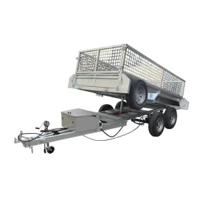 Customization Metal Trailer with Cage Box Trailer Cage Trailer