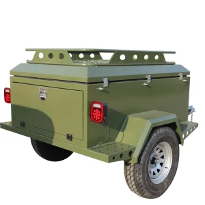 Customized 0.5 T Single Axle Steel Enclosed Truck Trailer