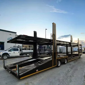 Customized 2 3 4 Axles 6 8 10 Steel Car Carrier Semi Trailers High Capacity (>30000kg)