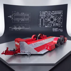Customized 2 Axle 2500kg Carbon Steel Race Car Trailer Car Hauling and Transporter Trailer