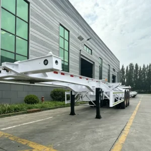 Customized 20-foot Skeleton Trailer with 60T Leaf Spring for New Trailers