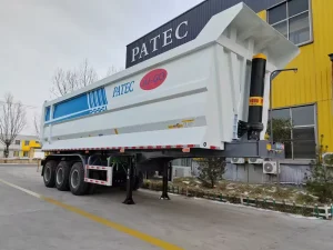 Customized 3 Axles Hydraulic tandem Super Interlink Dump Truck Trailer Side Tipper Semi Trailer