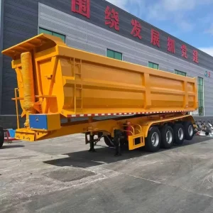 Customized 4 Axle Factory Direct Customizable 80Ton Rear Tipper Dump Semi Trailer 4 Axle Truck Trailers
