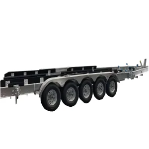 Customized 8m 10m 11m 12m Galvanized Aluminium Boat Watercraft Trailers From Shandong