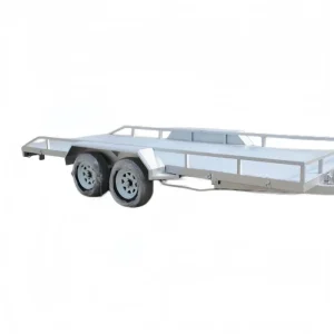 Customized Black Grey Utility Trailer for General Cargo 3 Ton Single Axle Flatbed Trailer with Ball Coupler