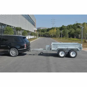 Customized Black Powder Coated Box Trailer