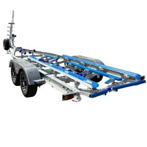 Customized Boat Trailer 28ft Aluminum Boat Trailer With Ladder and Poly Bunks for Boats