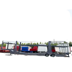 Customized Car Carrier Transport Tandem Semi Trailer with Ramp Double Deck Auto 10000 15000kg Payload