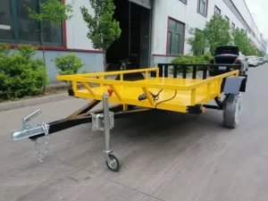 Customized Car Utility Trailer with Removable Ladder Flatbed Trailer ATV Trailer Multi Functional Equipment Transport Trailer