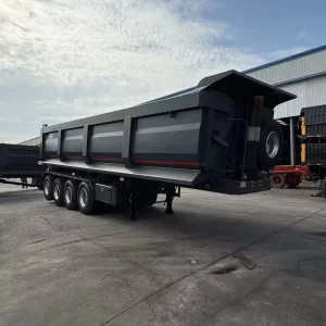Customized Design Dump Trailer 4 Axles 40 Cubic Meter Tipper Semi Truck Tipping Trailer 16 Tire
