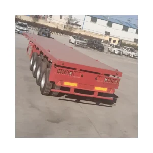 Customized Direct Sale Second hand new 20ft 40ft Flatbed Container Semi trailer 3 Axle 4 Axle Flatbed Trailer
