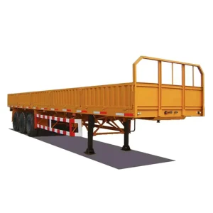 Customized Drop Deck Semi Trailer 60 Ton Capacity for Heavy Cargo Transportation
