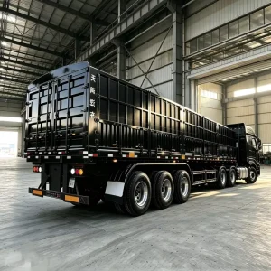 Customized Engineering Heavy-duty Fence Trailer Air Suspension 12R22.5 Specification Transportation Trailer