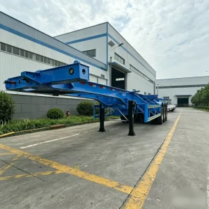 Customized Engineering Skeleton Trailer 2axle Leaf Spring 40T Manufacturer Directly Sold Trailer