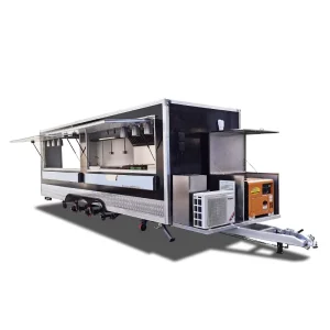 Customized Food Truck Mobile Trailer Street Cart Fully Equipped to Sell Oyster Sauce Sesame Paste Salted Fish