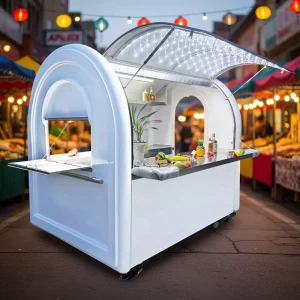 Customized Fully Equipped Mobile Food Truck Beverage Mobile Kitchen Custom Food Trailer for Kebab Coffee Hot Dog Icecream