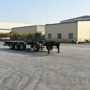 Customized Leaf Spring Trailer Skeleton 3axle 20ft Container Heavy-duty Transportation Trailer