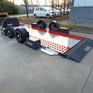 Customized Lowbed Trailer Low Bed Loader Lowboy Hydraulic Trailer for Supercar