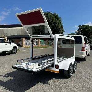 Customized Mobile Street Food Trailer with Q235B Steel Structure Frame Customized Color & Size Made in China