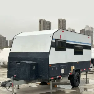 Customized Off Road RV Trailer 48V 60V Power Supply Camper Accessories 300W Solar Panel Enclosed Utility Trailer Car Trailer
