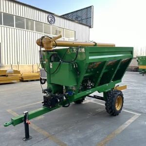 Customized Pull Type Chaser Bin Hydraulic Pto Auger Grain Transfer Trailer Agriculture Farm Pump Gearbox