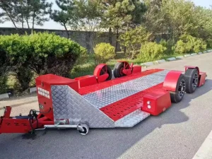 Customized Race Car Trailer with Electric Brakes Independent Suspension Heavy Hauler Track Day Trailer