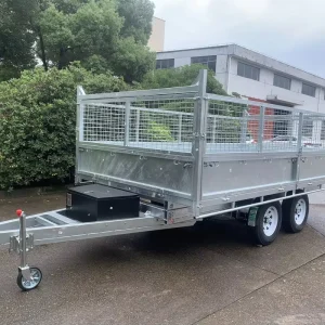 Customized Service Design Available Flatbed Hydraulic Lifting Tipping Trailer