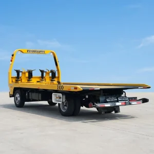 Customized Steel Utility Cargo Trailer Body Galvanized Box Trailer Kit Flatbed Towing Hauler with Ramp Gate Tow Truck