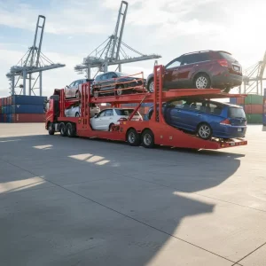 Customized for the Australia Region Car Carrier Semi Trailer
