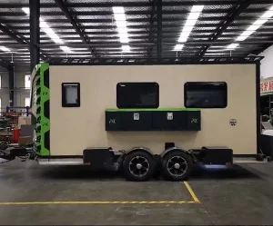 Detachable Box Motor Home Trailer Hydraulic Lift Enclosed Box Trailer Moving Motorcycle Garage Customize RV Camping Trailer