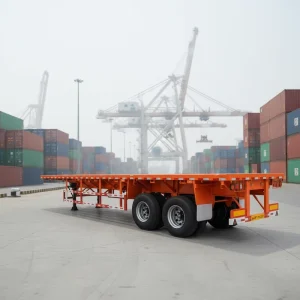 Direct Factory Sale High Quality Heavy-Duty Flatbed Truck Trailer Heavy-Duty Flatbed Trailer for Industrial Use