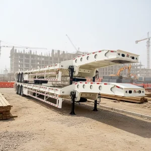 Direct Factory Sale High Quality Heavy Duty Low Bed Semi Trailer Container Premium Steel Low Bed Truck Trailers