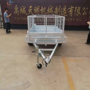 Double Axle 10×5 Galvanized Trailer for High Weight Transport