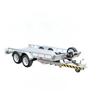 Double Axle Electric Tilt Deck Steel Q235 Car Hauler Trailer with 2500kg Payload for Vehicle & Equipment Transport